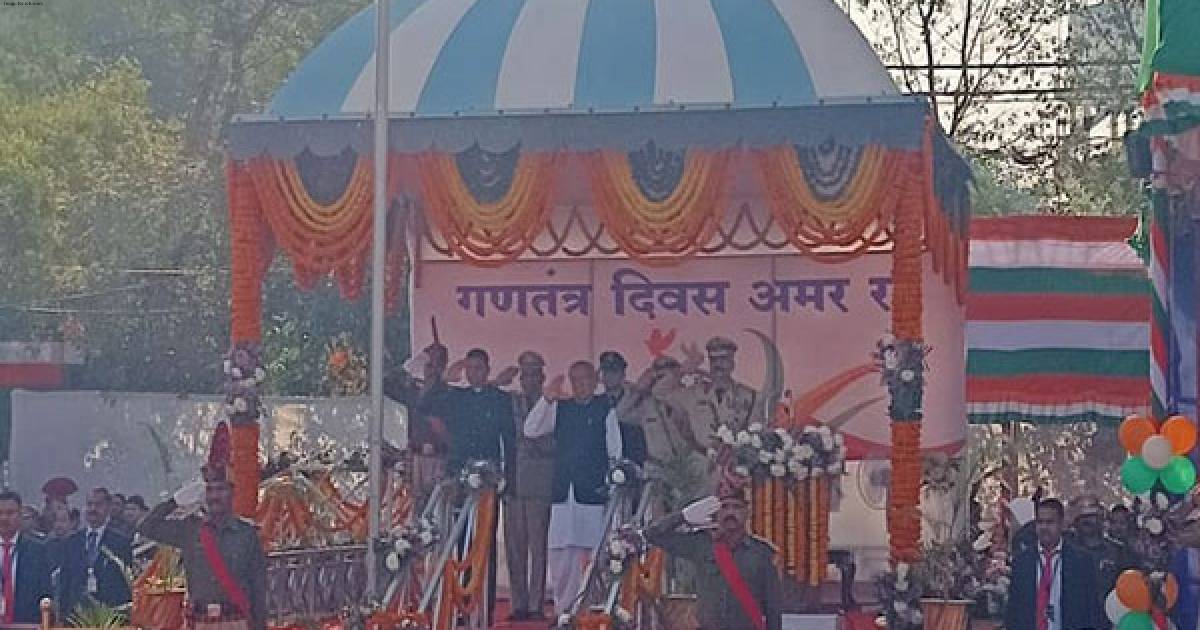 Chhattisgarh Governor Biswabhusan Harichandan unfurls Tricolour on 75th Republic Day in Raipur